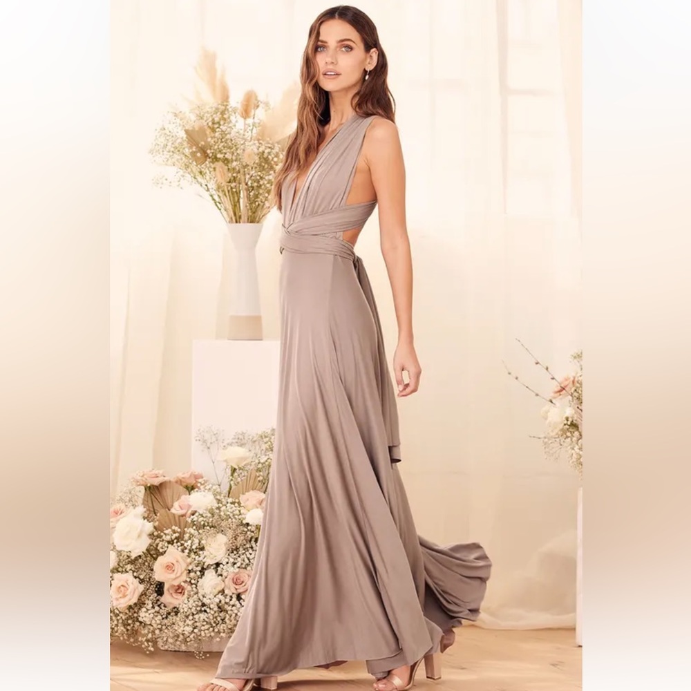 Lulus - Convertible dress - Burgundy